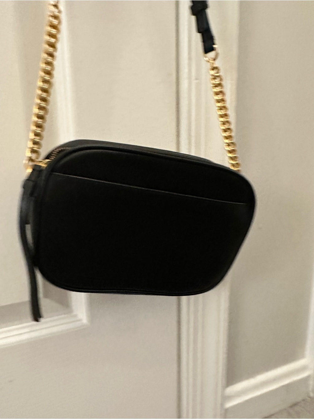 Tory Burch Black & Natural Woven Crossbody Bag - Picture 4 of 5
